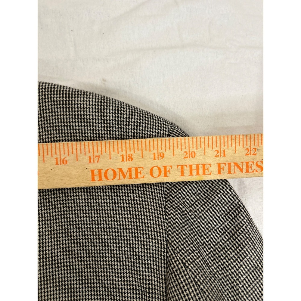BURBERRYS Black White Houndstooth 6 Button DB Double Closure Wool Sport Coat 42R - Picture 7 of 12